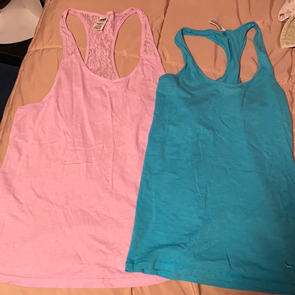 Two Victoria secret pink tops
